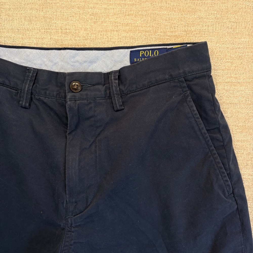 POLO RALPH LAUREN The Polo Chino Stretch Classic Fit Shorts Navy Blue Men's 30